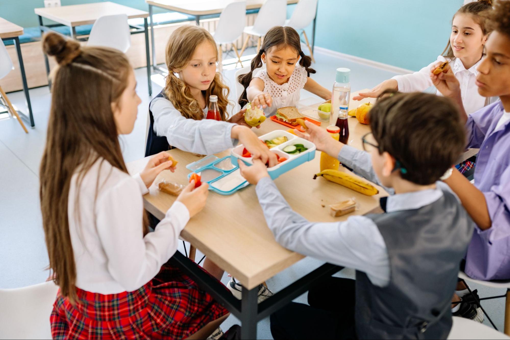 school dining hall noise